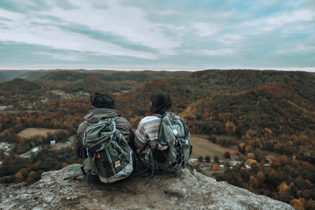Students at the Pinnacles on Mountain Day of