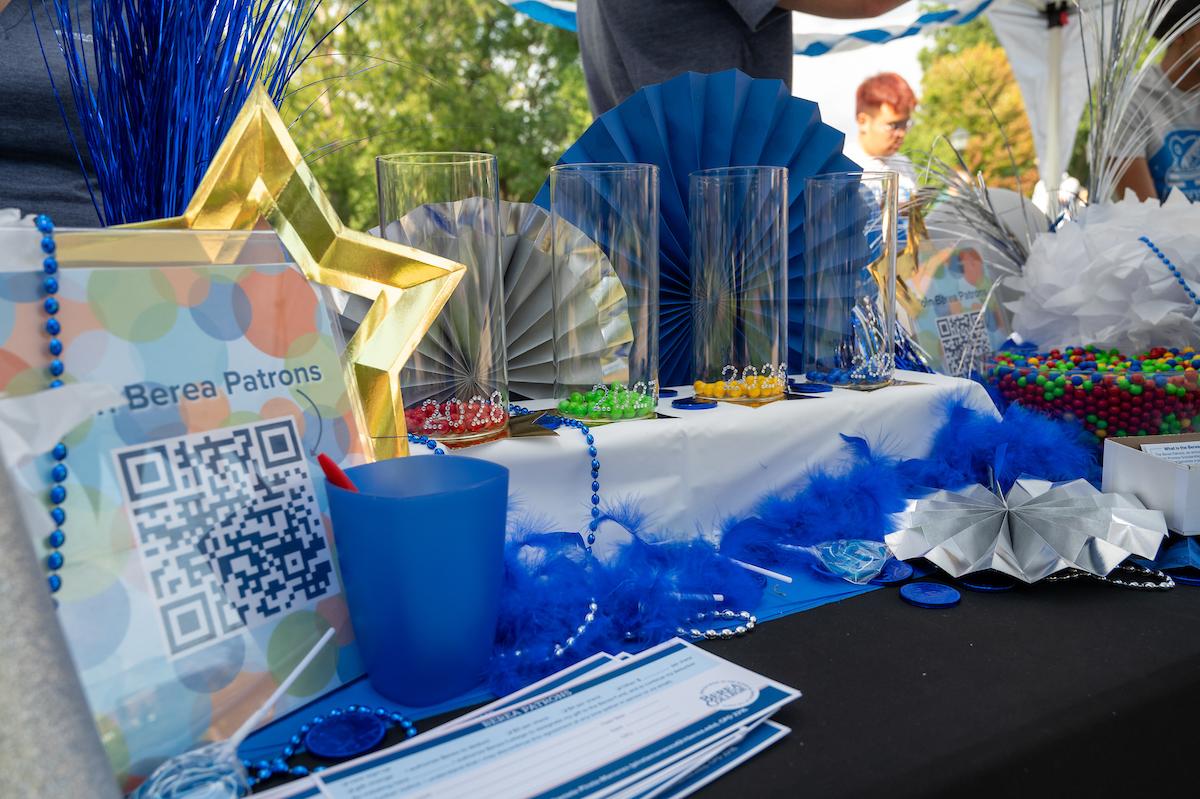 Four Tubes with candy representing each class.